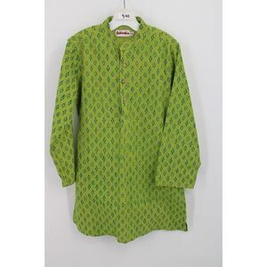 Fabindia Kurta Kids Size 4-6 Yrs Green Blue